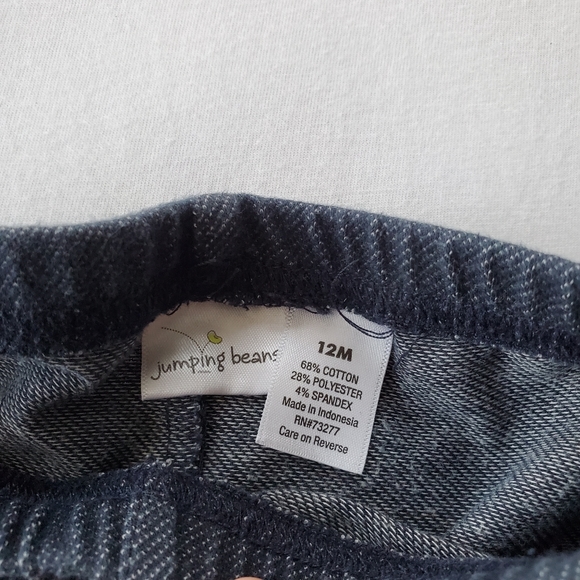 Jumping Beans Pants 12M Baby Toddler Girl Stretchy - Picture 2 of 3